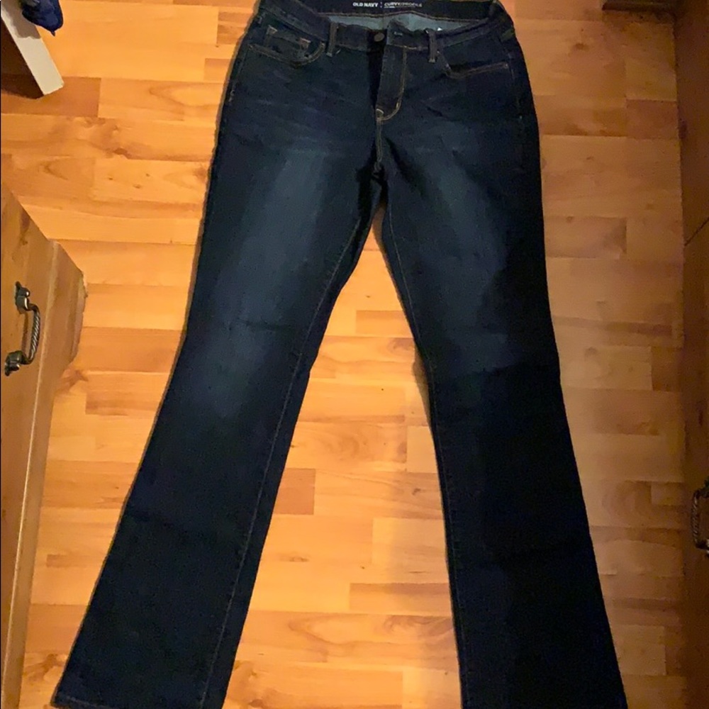 Old Navy Curvy Barely Boot Jeans Size 6 Long